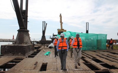 Director General de Obras Públicas inspeccionó obras en Muelle Melbourne & Clark de Antofagasta