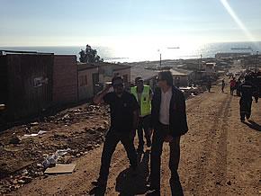 Director General de Obras Publicas y profesionales DGOP visitan Tocopilla