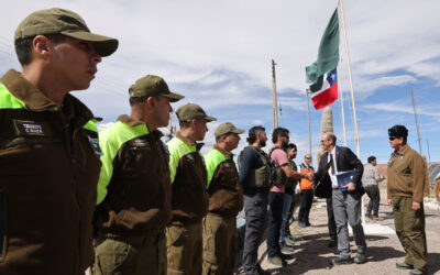 Ministro Arrau supervisa construcción de nueva infraestructura para la seguridad y la soberanía nacional en la frontera con Bolivia