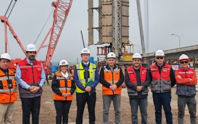 Director General de Obras Públicas y Seremi de Valparaíso visitaron las obras del Puente Lo Gallardo